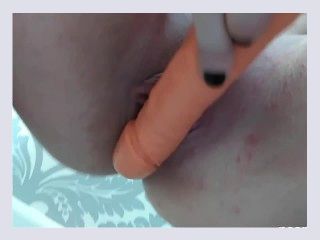 Amateur RedHead Films Herself While Playing with Toy