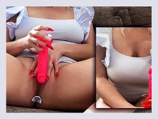 Juicy Student Fucks Pussy Dildo To Orgasm And Sensual Handjob Sex Toy