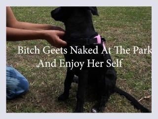 Bitch Loves To Get Naked At The Park And Enjoy Herself When Watched
