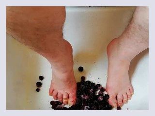 Fun with frozen blackberries