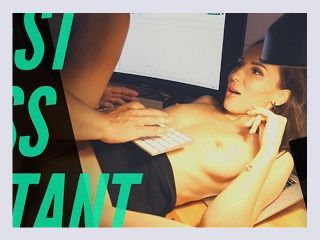 Secretary Suck Cock Boss and Hardcore Sex after the Work