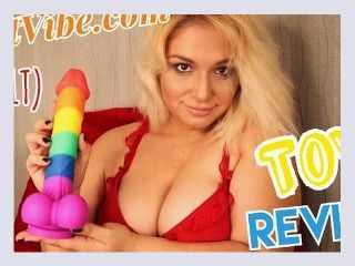 78 Inch Rainbow Realistic Penis Dildo Review   Delilah Dee Bestvibe