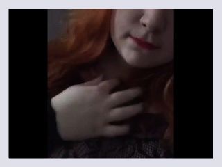 Plus size Redhead teen teases on Snapchat 