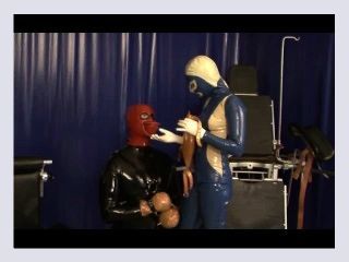Heavy Rubber Latex Mistress And Her Bound Breathcontrol Piss Drinking
