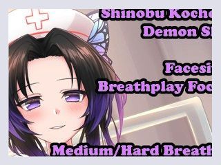 Shinobu Kocho helps your breathing   Hentai JOI Breathplay Focused FacesittingMediumHard