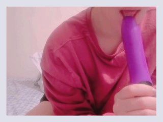Fucking and Teasing with my Big dildo 