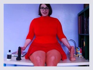 Slutty Velma tells you how to milk yourself Quickie