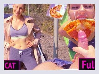 Public Agent Pickup 18 Babe for Pizza  Outdoor Sex and Sloppy Blowjob 4k  Kiss Cat