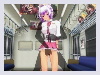 3D HENTAI Subway schoolgirl let her butt be inserted