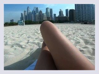 Dubai beach erotic lady with hot body