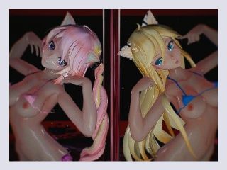 MMD R18 Nude sexy Luka And Lily   Ai Dee 1089