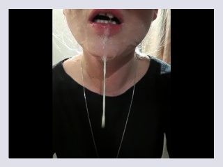 Cum play spitting swallowing after BlowJob 291