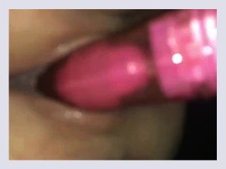 Cuming all over my pink dildo