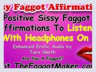 32 Positive Sissy Faggot Affirmations Encouragement Erotic Audio by Tara Smith Femdom Mistress