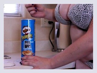 Tiny Man in a Pringles Can Vore Giantess