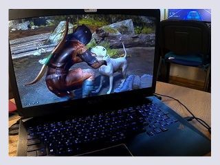 Gamer girlfriend plays Baldurs Gate 3 while getting fucked and loses gold and companions   cute