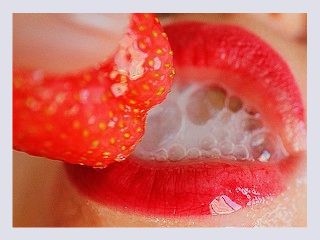 STRAWBERRIES WITH CUM CREAM A delicacy story of Food and Sperm Fetish CIM