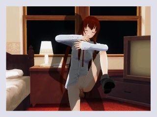 3D HENTAI Kurisu Makise gets fucked in the room Steins Gate