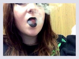 Babygirl goth SFW Smoking Video