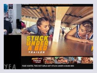 Naked People Ep 6 FAKE HOSTEL TWO HOT GIRLS GET STUCK UNDER A BUNK BED