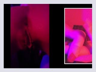 Red Light  Blue Light handjob reverse cowgirl creampiehardcore with POV  picture in picture 