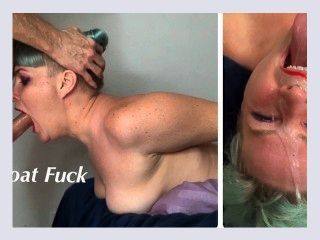 Practicing Sloppy Face Fucking With Stepdaughter   Huge Facial Cumshot