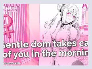 ASMR   Gentle dom takes care of you in the morning Lesbian Audio Roleplay