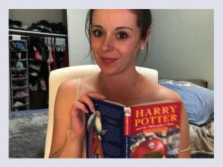 Hysterically reading Harry Potter while sitting on a vibrator 3c9