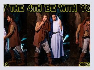 May the 4th Be With You Starwars Jedi Cosplay POV outdoor Blowjob