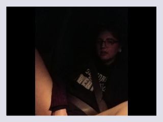 Playing with my pussy and squirting in the car 413