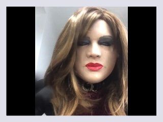 Linda the MILF female mask trans crossdressing transformation legs pantyhose