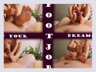 Naked Footjob Fantasy Turns into Double Ruined Orgasms