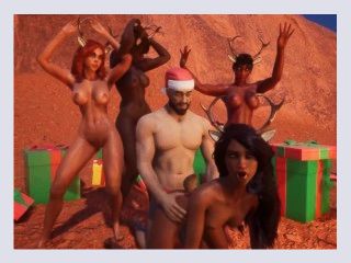 Santa gives cum to reindeer girls fuck facial futa wild life game