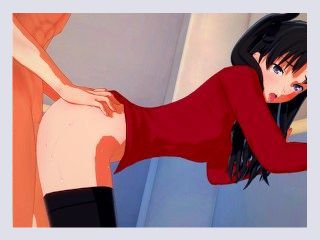 FateStay Night Morning sex with Rin 3D Hentai