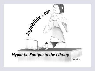 Hypnotic Footjob in the Library