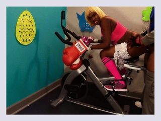 Anal Ass Deep Fuck Big Butt In Public Gym By BBC On Exercise Bike Buggery
