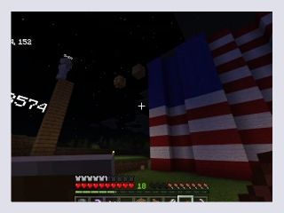 Minecraft with the boys ep7   god bless america