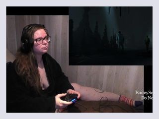 BBW Nerdy Gamer Girl Plays Until Dawn Part 10