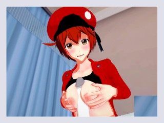 Cells at Work RED GETS FILLED WITH WHITE 3D Hentai