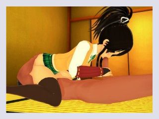 3D HentaiSenran Kagura Sex with Asuka