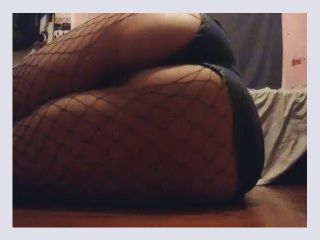 Tease and Pee in cutoffs and fishnets