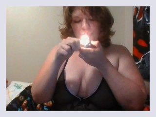 THICC BAE SMOKING N STRETCHING IN SHEER LINGERIE   MANY SQUIRTING ORGASMS