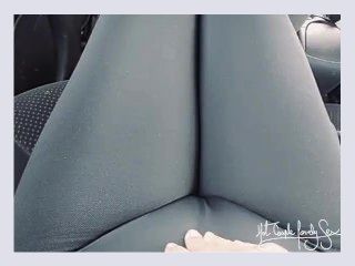 Uber fantasy testing the uber driver on a public highway Yoga pants