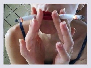 TEEN SMOKING TWO CIGARETTES