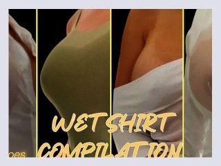 Wifey Wet Shirt Compilation  Big Tits No Bra