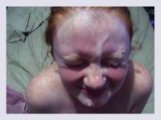  red headed teen gets facial