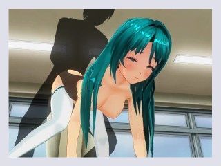 3D HENTAI Schoolgirl gets fucked in the ass for the first time