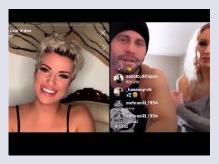 Seth Gamble and Kenzie Taylor go on Instagram Live with Naked News