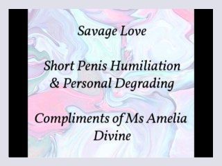 Savage Love  SPH Short Penis Humiliation Audio Only