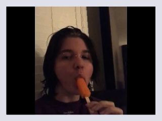 Ftm seductively eating an iceblock bc i ran out of ideas